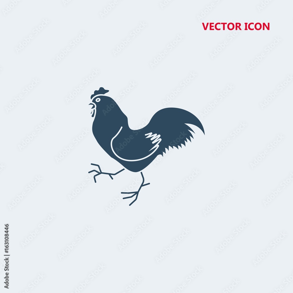 Obraz premium hen vector icon