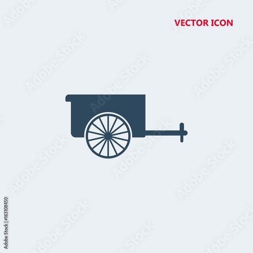 cart for the horse vector icon