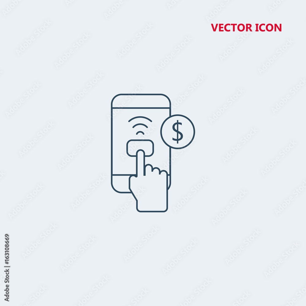 mobile banking vector icon mobile banking vector icon