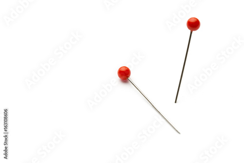 Push pins isolated on white background. © fotofabrika