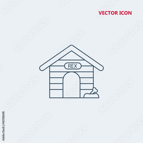 dog house vector icon