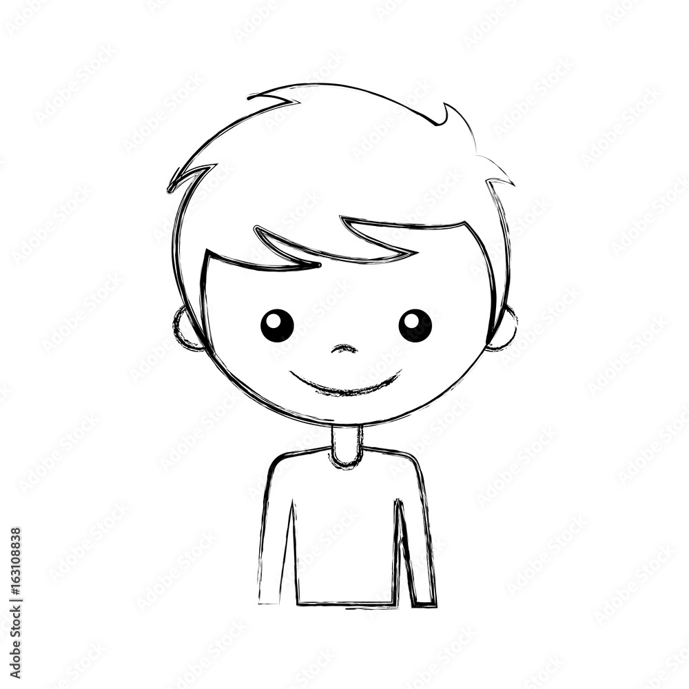 cute boy character icon vector illustration design cute boy character icon vector illustration design
