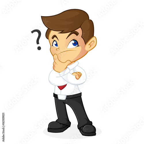  Businessman thinking seriously