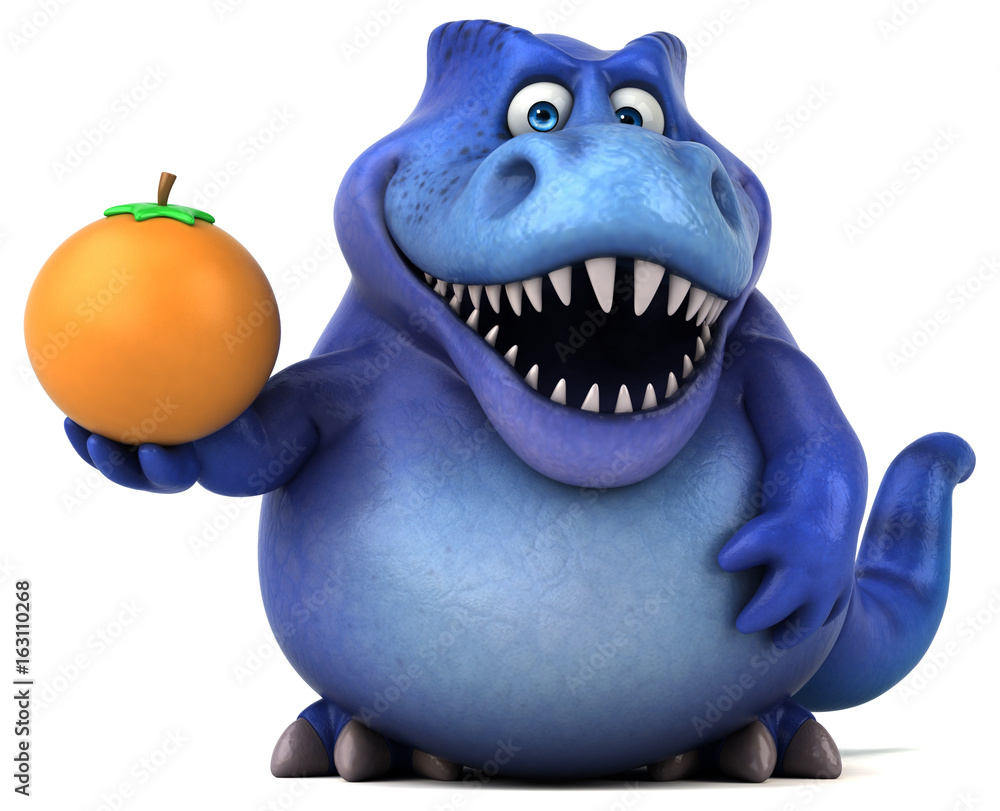 Fun dinosaur - 3D Illustration Fun dinosaur - 3D Illustration