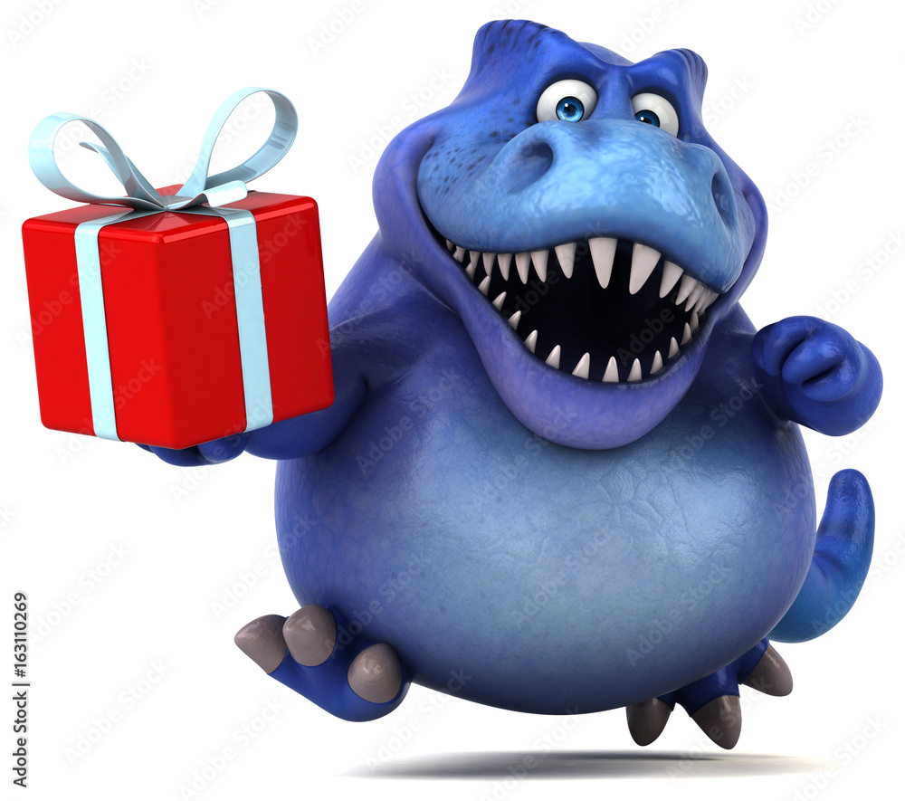 Fototapeta premium Fun dinosaur - 3D Illustration