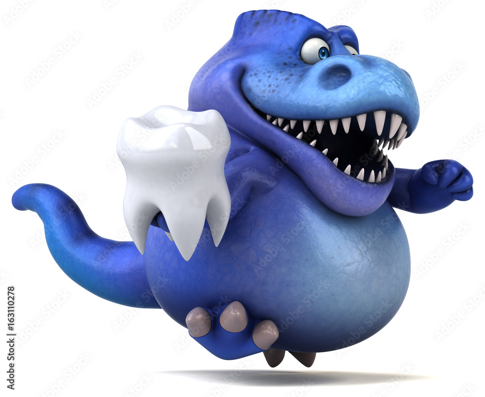 Fun dinosaur - 3D Illustration Fun dinosaur - 3D Illustration