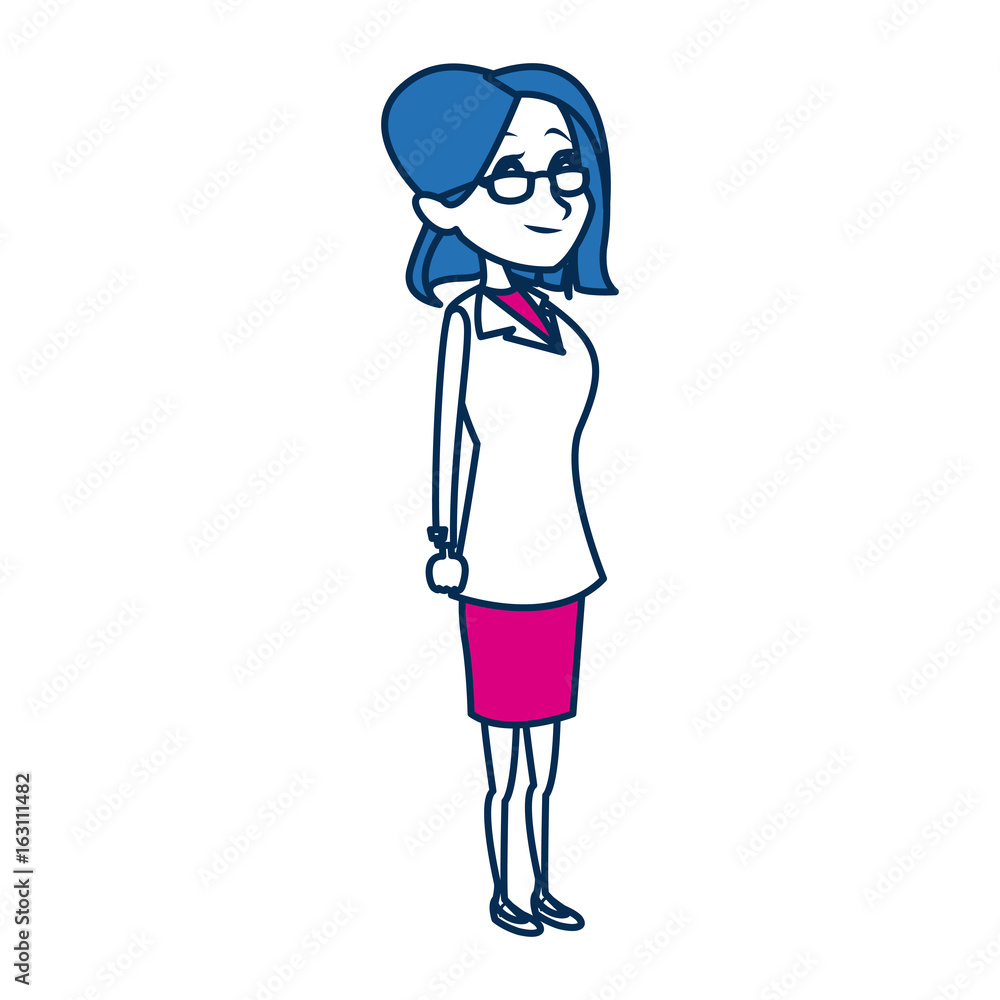 doctor female work in uniform standing character medical vector illustration doctor female work in uniform standing character medical vector illustration