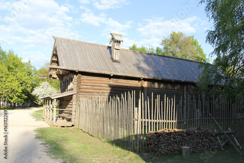 house in a village of Velikiy Novgorod photo