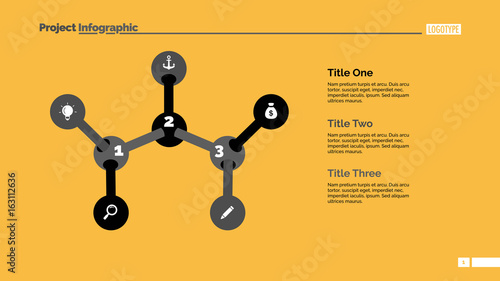 Diagram with branches slide template