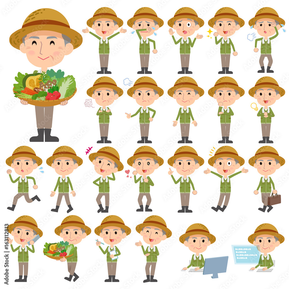 farmer worker old man