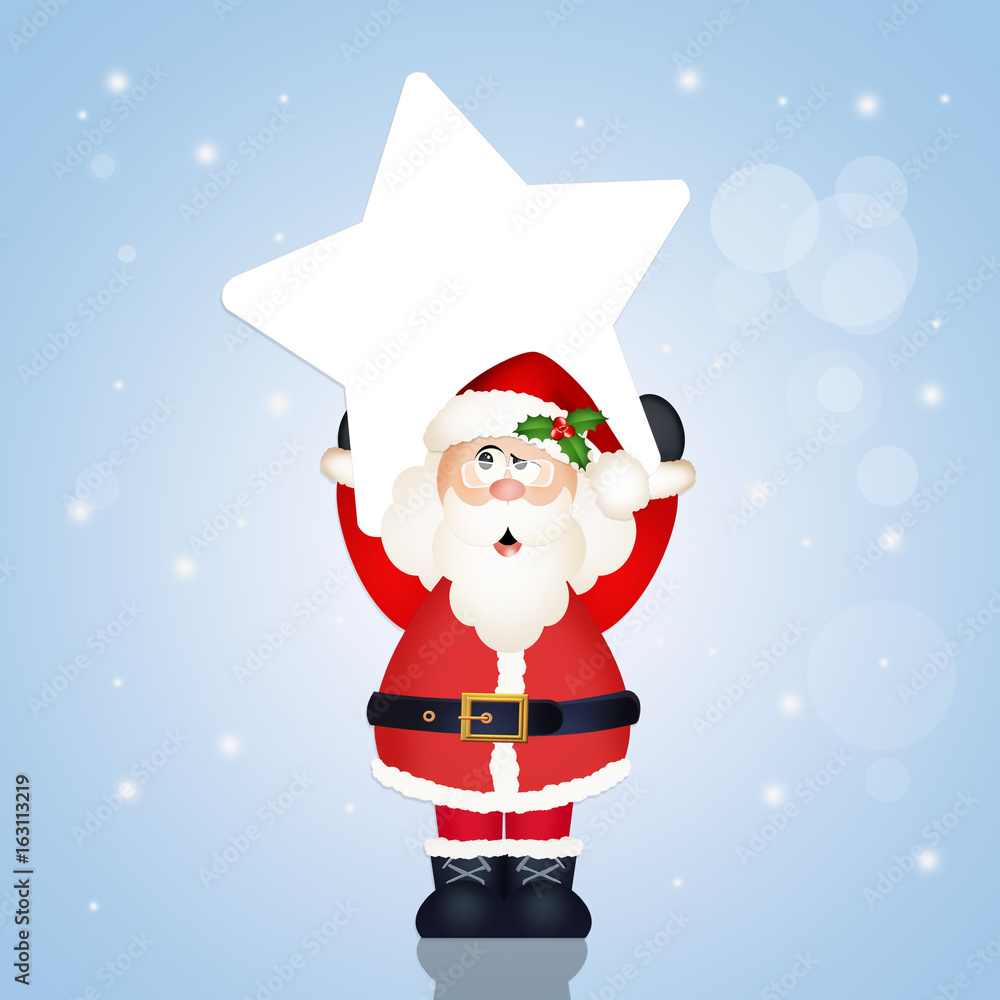 santa Claus with star santa Claus with star