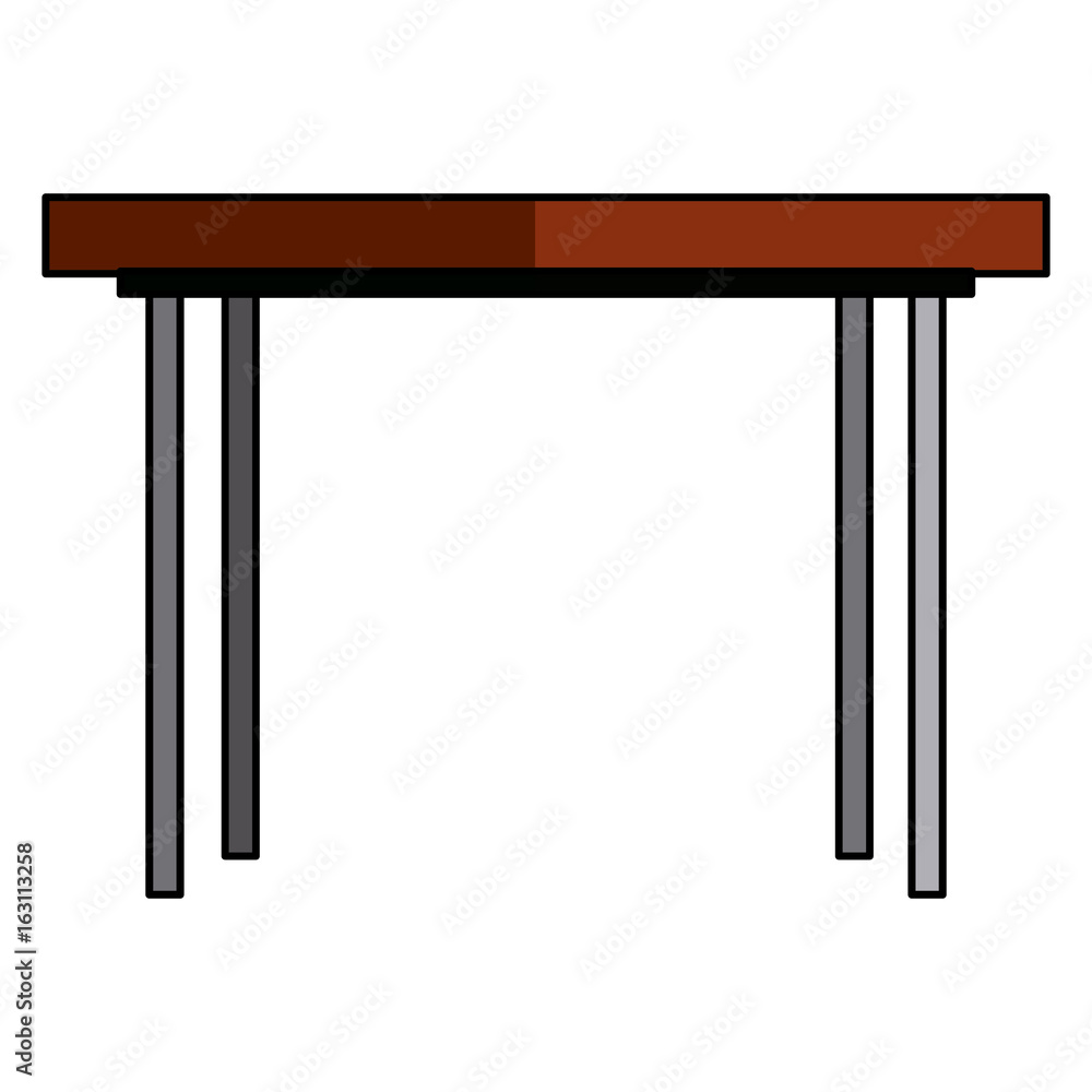 wooden table office furniture equipment icon wooden table office furniture equipment icon
