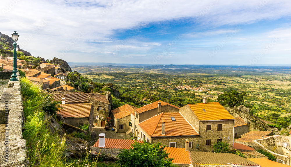 View at the roofs of houses in Monsanto village ,Portugal