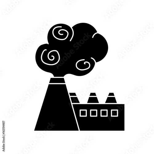 contour industrial factory pollution with toxic pollution