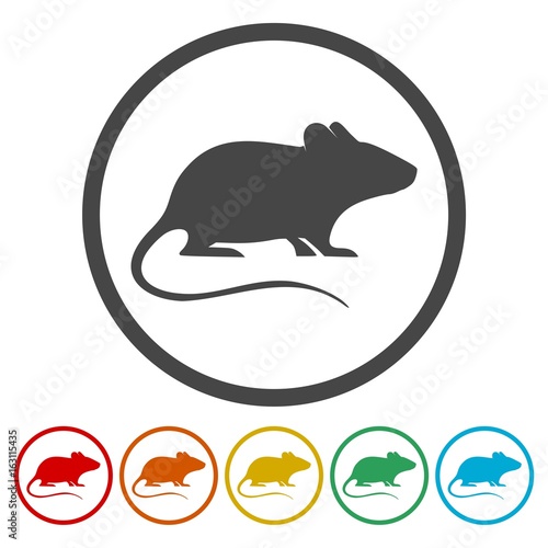 Mouse icons set - vector Illustration 