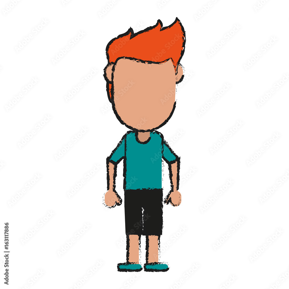 faceless red hair man avatar icon image vector illustration design faceless red hair man avatar icon image vector illustration design
