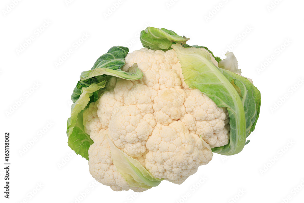Fresh cauliflower isolated on a white background. Fresh cauliflower isolated on a white background.