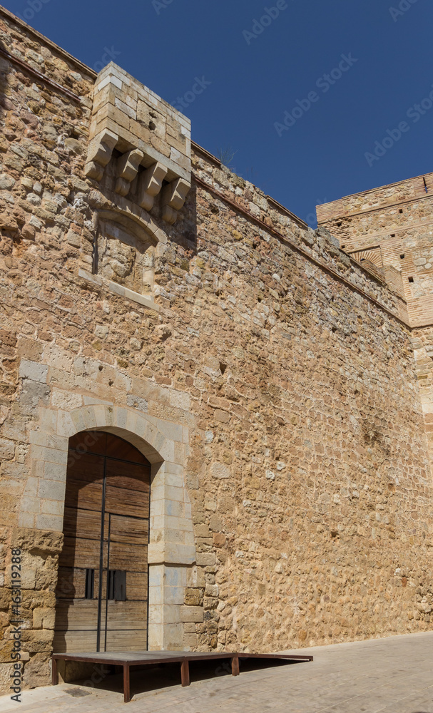 Door in the castle wall of Requena