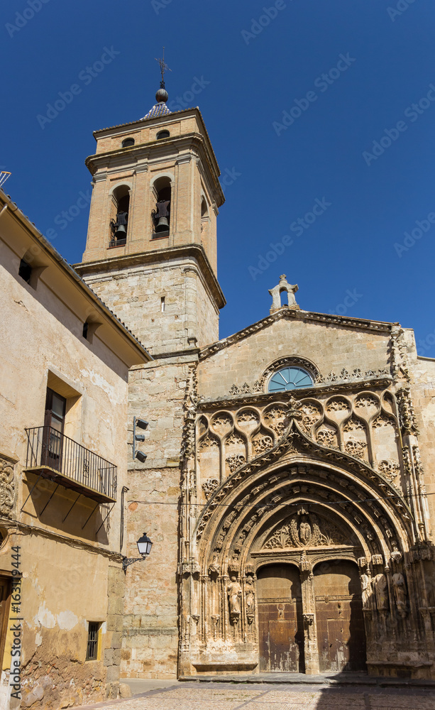 El Salvador church in the historic old town of Requena