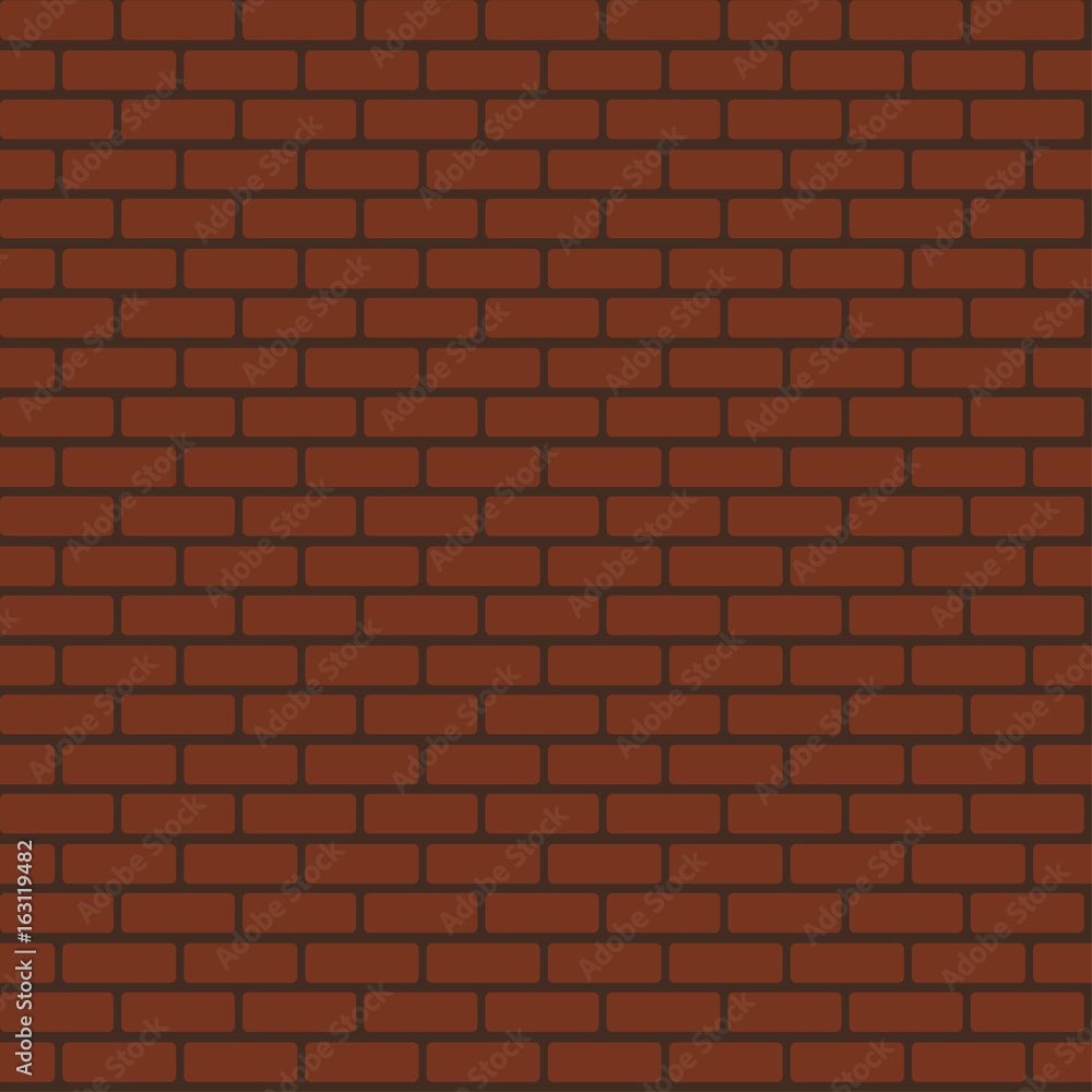 Cartoon brick wall background. Brick wall texture background Stock Vector |  Adobe Stock