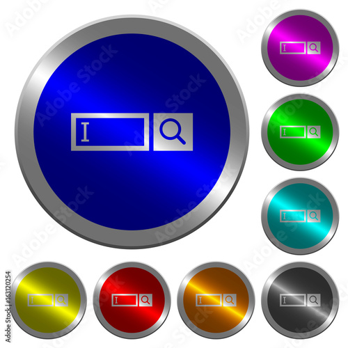 Free Download Search box luminous coin-like round color buttons - GFXLoad