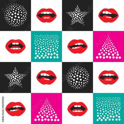 Pop art pattern photo