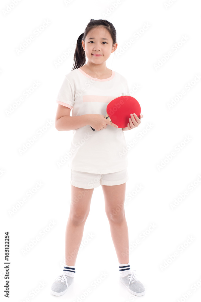 Beautiful Asian girl playing table tennis Beautiful Asian girl playing table tennis