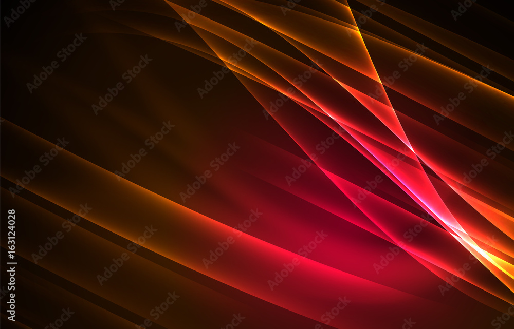 Fototapeta premium Vector polar lights concept background
