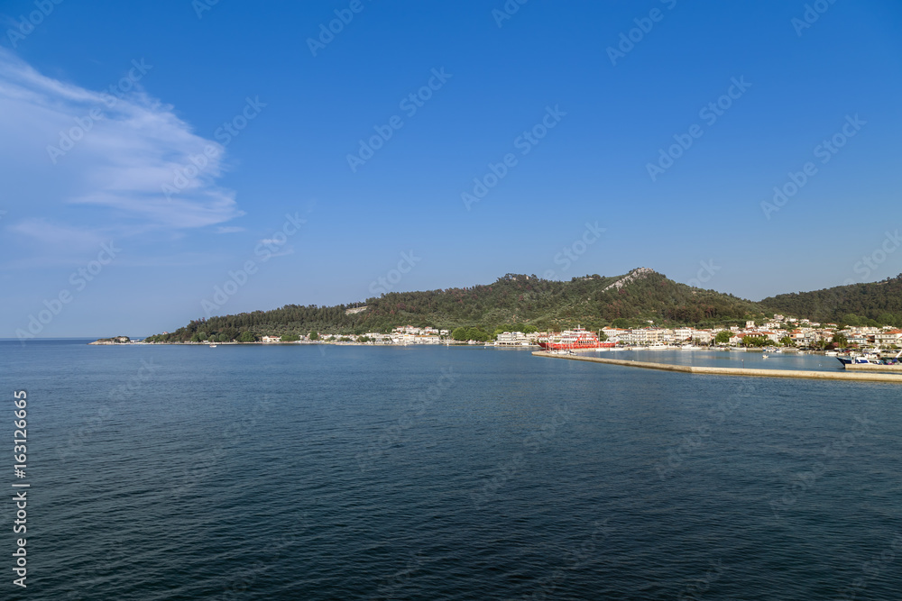 Panoramic view to Thassos island
