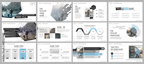 Blue gray and black elements for infographics on a white background. Presentation templates. Use in presentation, flyer and leaflet, corporate report, marketing, advertising, annual report, banner.