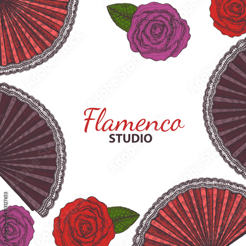 vector hand drawn flamenco template