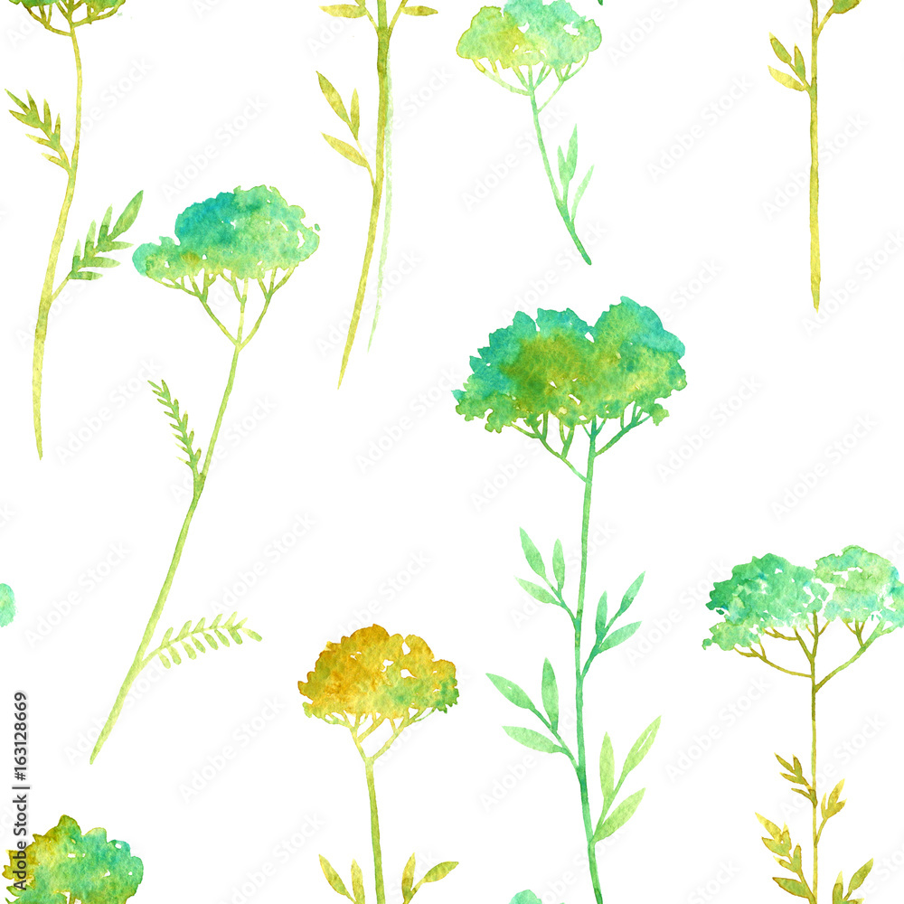 Fototapeta premium hand drawn color floral background