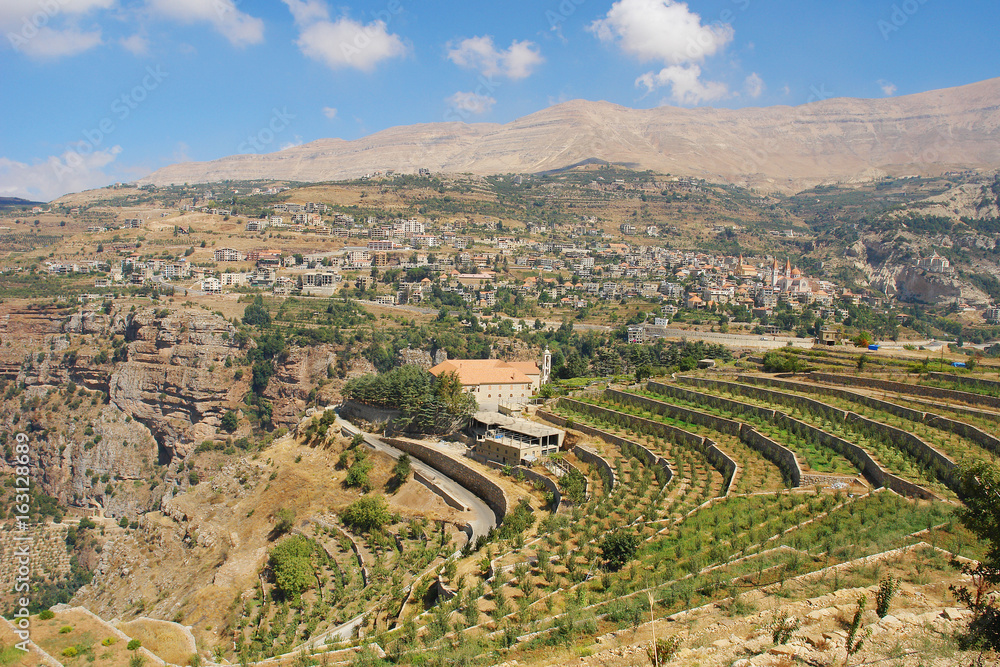 Baszarri (Bsharri, Becharre) - Lebanese  city located  above the Saint Valley Wadi Kadisza
