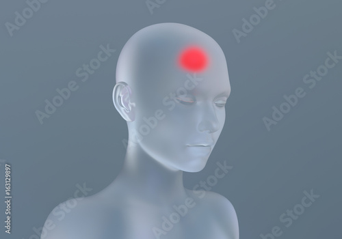 Concept image of headache