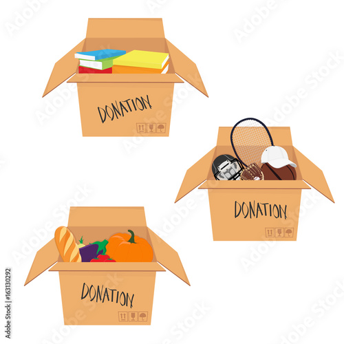 Isometric donation box