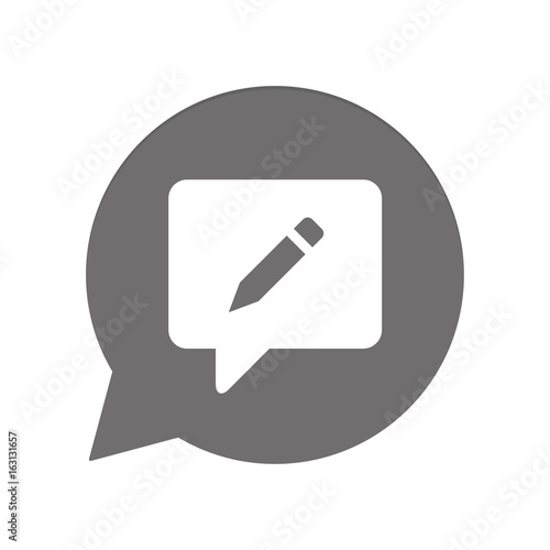 Graue Sprechblase rund - Blog