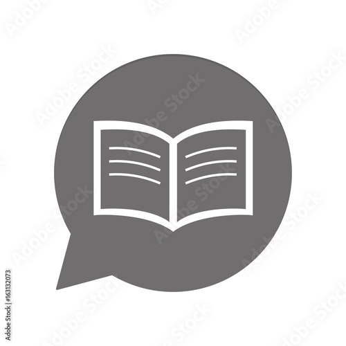 Graue Sprechblase rund - Buch