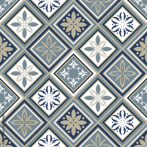 Seamless pattern with colorful patchwork. Seamless dark background for textile, wallpaper, pattern fills, covers, surface, print, gift wrap, packaging paper, ceramic tile