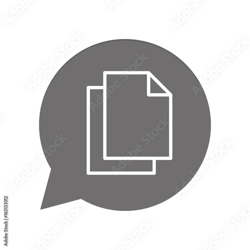 Graue Sprechblase rund - Formular