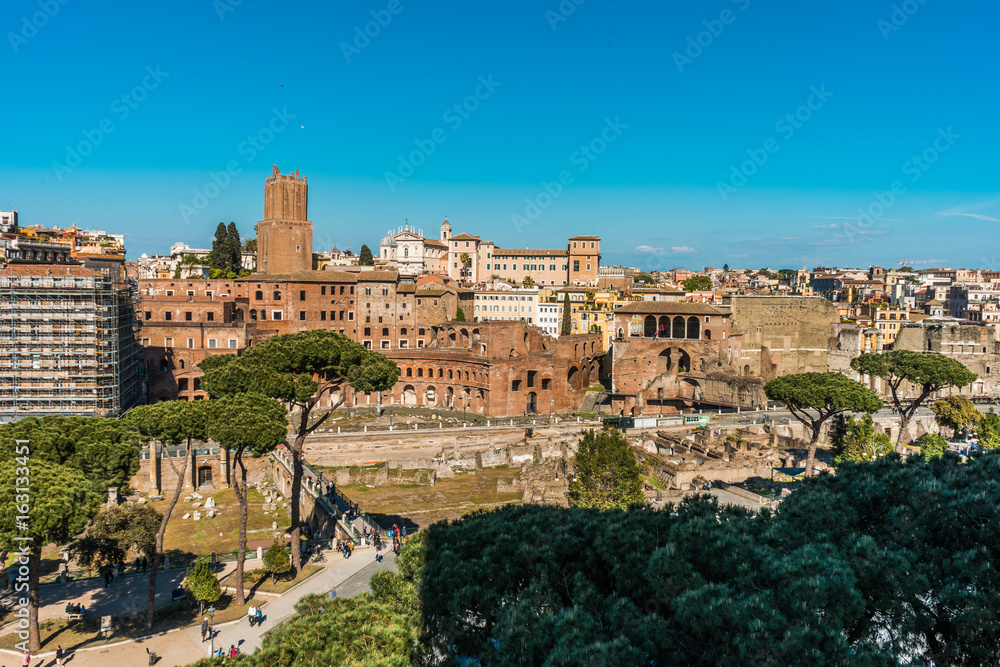 landscape overview of rome, italy