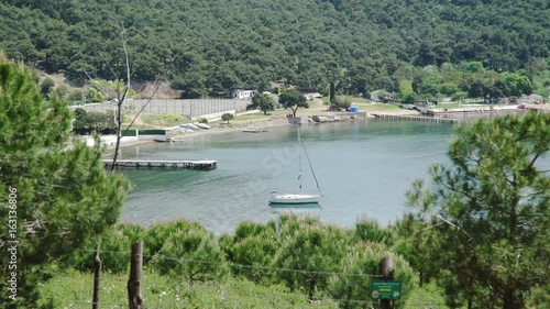 Wallpaper Mural View of Pleasure boat in bay of Island Torontodigital.ca