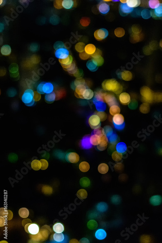 Bokeh colors from the lamp at the capital