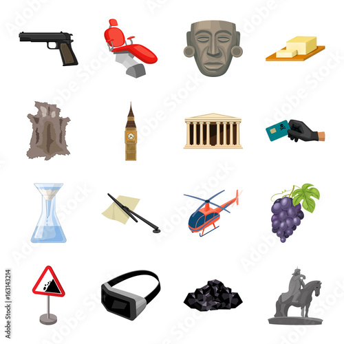Transport, architecture, crime and other web icon in cartoon style.Parking, chemistry icons in set collection.