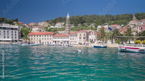 Wallpaper Mural the beautiful harbour of Hvar town, the chic main town on the island of Hvar, croatia Torontodigital.ca