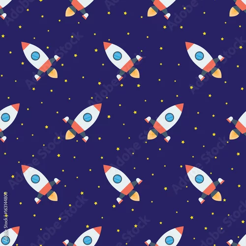 Tapety Rakiety w przestrzeni wzór