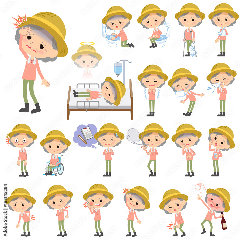 farmer worker old woman sickness farmer worker old woman sickness