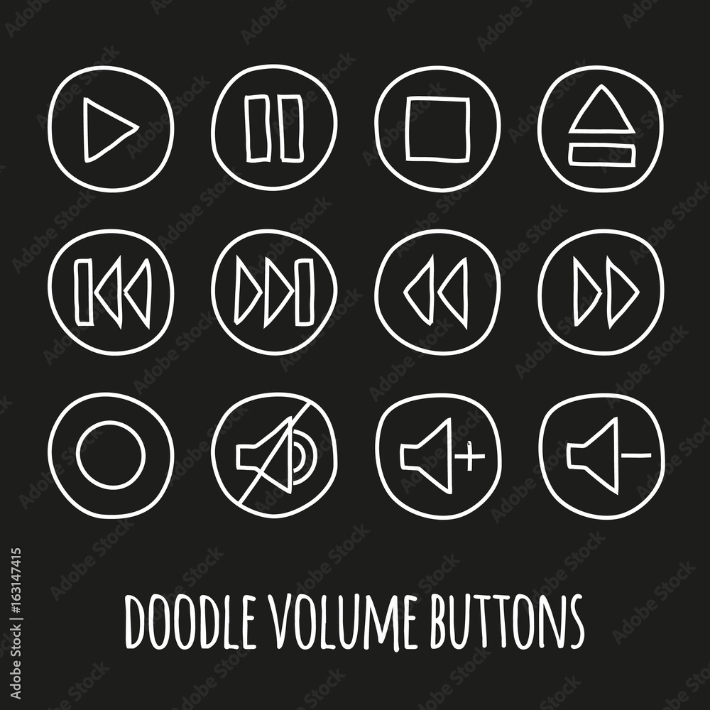 Doodle volume buttons