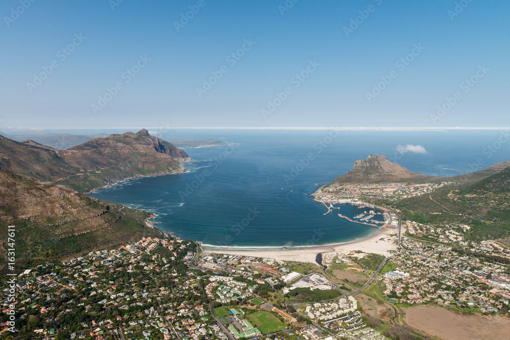 Fototapeta premium Hout Bay (Cape Town, South Africa) aerial view