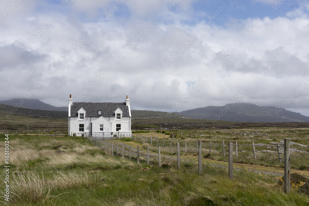 Schottisches Haus, Äussere Hebriden, Schottland Schottisches Haus, Äussere Hebriden, Schottland