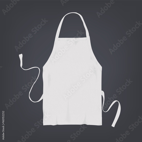 Valokuvatapetti Realistic white kitchen apron